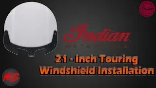 Indian Motorcycle Windshield Installation