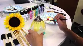 DIY: How to Paint Flowers on Wine Glasses
