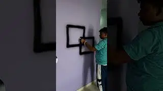 spray texture design 👌 in home decor #highlight #texture #reels #trending #videos #art #shorts