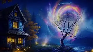 Fantasy Waterfall Live &ndash; Relaxing Angel Wings, Cozy Cottage, Night Stream for Sleep & Study