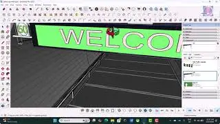Tunnel 3D Model( Rail Post & Exit Sign ),#anandcadmaster ,#sketchup ,#3dmodeling ,#tunnel ,#rENDER