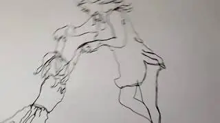 Delight, a kinetic wire drawing by artist Felicity Cavanough