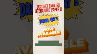 UGC NET ENGLISH LITERATURE Complete Syllabus Study Material Drama Part 3 #shortsfeed #ugcnetenglish