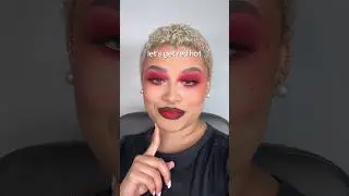 RED ONE EYESHADOW EYESHADOW LOOK #redmakeup #redmakeuplook #mattered #oneeyeshadow #redeyeshadow