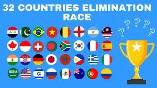32 Countries 31 Eliminations Marble Race in Algodoo