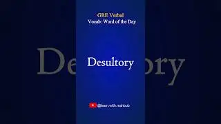 GRE Word of The Day | High Frequency Vocabulary