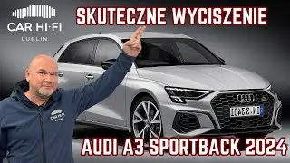 Audi A3 Sportback 2024 &ndash; kompleksowe wyciszenie. Pomiar efekt&oacute;w sonometrem!