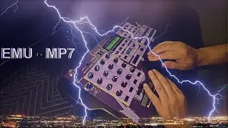 Showing the workflow of making a beat with the emu mp7.  Beat #5