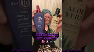 After Shower Hair Routine 💖💁🏻&zwj;♀️ #hair #beauty #haircare #short #viral #couple
