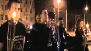 Torchlight procession in Tbilisi, Georgia, to commemorate Armenian Genocide, April 23, 2011