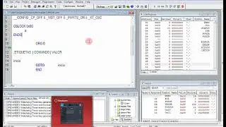 Tutorial de PIC con ensamblador: Practica 3, uso  del registro STATUS, escritura en los puertos