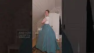 Round vs. Elliptical Crinoline #cosplay #historicalfashion #1860s #victorianfashion #crinoline
