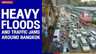 Heavy floods and traffic jams around Bangkok | The Nation
