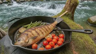 Fresh Fish from River to Fire! The Most Satisfying Cooking You'll🔥🦈
