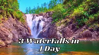 How to explore 3 waterfalls in a day within Mountain Pine Ridge in Belize without a tour guide