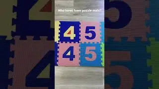 Foam Puzzle Mat featuring Numbers 0 1 2 3 4 5 6 7 8 9