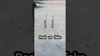 Real vs fake bijli bomb #shorts #diwali #experiment #bijlibomb #crackers