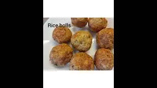 Rice bolls😍 Easy tasty rice snacks❤❤#family life in Norway #shorts