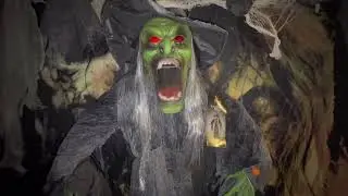 ￼ spirit Halloween 2024  hanging witch