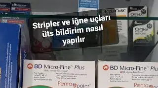 şeker ölçüm stripleri ve insülin iğne ucu #eczacılık #eczane #uts ye bildirim nasıl yapılır ?