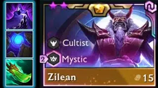 Zilean Protects the Team From Death - 9 Cultist - Chosen Zilean - TFT Set 4.5 Revival