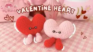 Crochet Valentine Heart Plushie 💗 Beginner-Friendly Amigurumi Tutorial | Free Pattern