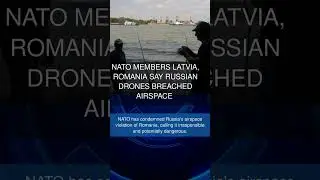NATO members Latvia Romania say Russian drones breached airspace