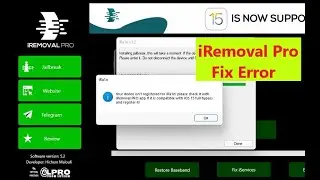 iRemoval Pro iOS 15, Fix All Error  Bypass With signal,iRa1n, iCloud, iCloud iOS 15 With Sim work