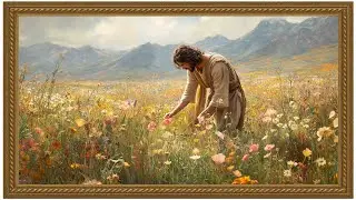 The Good Shepherd in the Wildflowers | Peaceful Christian Art for Samsung Frame TV (2 Hours)