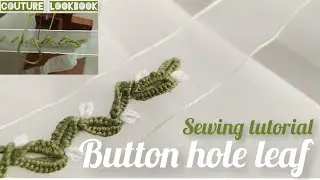 Button holes stitch leaf creeper 