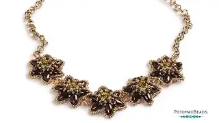 Ожерелье Chaton King Component &mdash; мастер-класс по изготовлению украшений своими руками от PotomacBeads