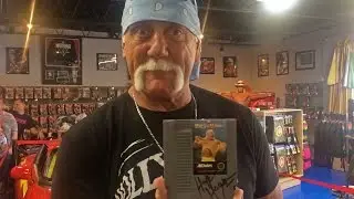 Wrestlemania's Hulk Hogan Autographs Nintendo NES WWF Game!