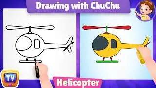 How to Draw a Helicopter? + More Drawings with ChuChu - ChuChu TV Drawing Lessons for Kids
