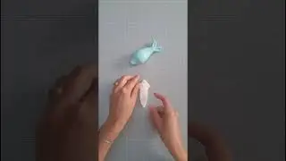 How to Make a Dolphin Fondant Cake Topper #shorts #fondantfigurines