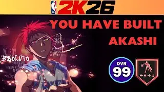 BEST DRIBBLING BUILD?? | NBA 2K26 AKASHI SEIJURO BUILD | KUROKO NO BASKET 2K26