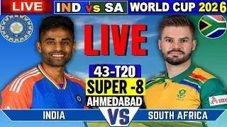 🔴 India Vs South Africa T20 World Cup 2026 LIVE: IND vs SA Live Score | IND vs SA LIVE Match Score