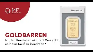 Heraeus Umicore oder Valcambi - Ist der Goldbarrenhersteller wichtig?