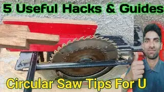 5 Simple Circular Saw Diy Hacks | Homemade Track Saw Hacks | Diy Cutting Guide For Circular Saw