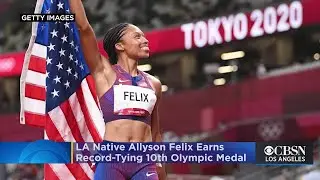 LA Native Allyson Felix Earns Record-Tying 10th Olympic Track Medal