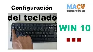 Configurar teclado en Windows 10
