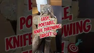 CHEAP & EASY DIY Portable Knife Throwing Target!