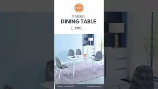 SPACE SAVING DINING TABLE - PERFECT FOR A COZY FAMILY MEALS AND MODERN INTERIORS