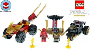 LEGO Ninjago 71789 Kai and Ras's Car and Bike Battle - LEGO Speed Build Review