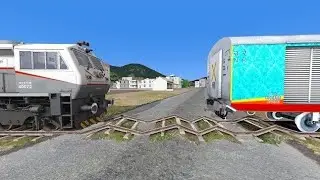 HUMSAFAR GENERATOR COUPLING BY WDP4B AT RISKY BUMPY BROKEN TRACKS -TRAIN SIMULATOR 2025