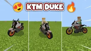 KTM Duke in Minecraft 😍 I KTM Duke addon / mod for Minecraft I bike mod for Minecraft