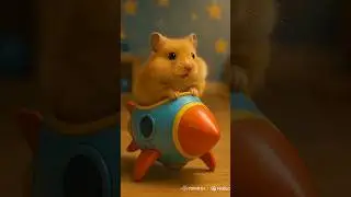 Hamster's thrill ride | Little space explorer #hamsters #cute #cuteanimals #shorts