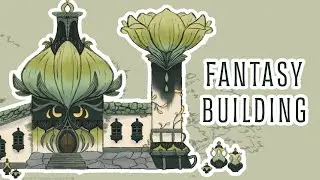 Fantasy Flower Building - Timelapse [The Town hall]