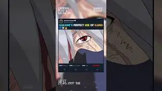 KAKASHI'S PERFECT USE OF KAMUI 🌀☠️🔥 #kakashi #kamui #narutoshippuden #animeshorts