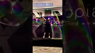 ⚪️ BUBBLE TEST ⚪️ #shorts #bubbleshow #bubble #artist #soapbubble #whitedream #giantbubble #magic