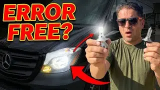 Обзор светодиодных фар Auxito ▶️ Модернизация фар ближнего света H7 для Sprinter 907
